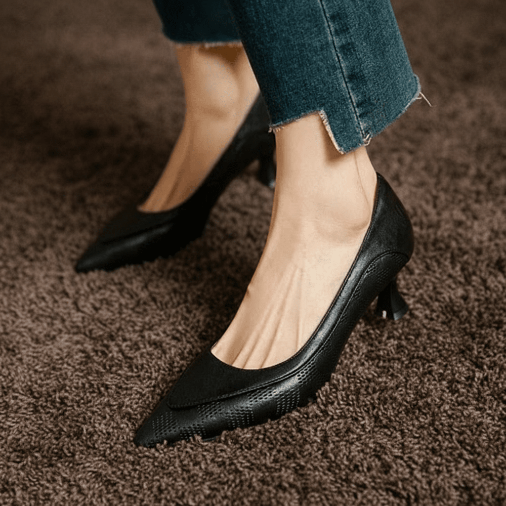 Womens Belle Genuine Leather Heels