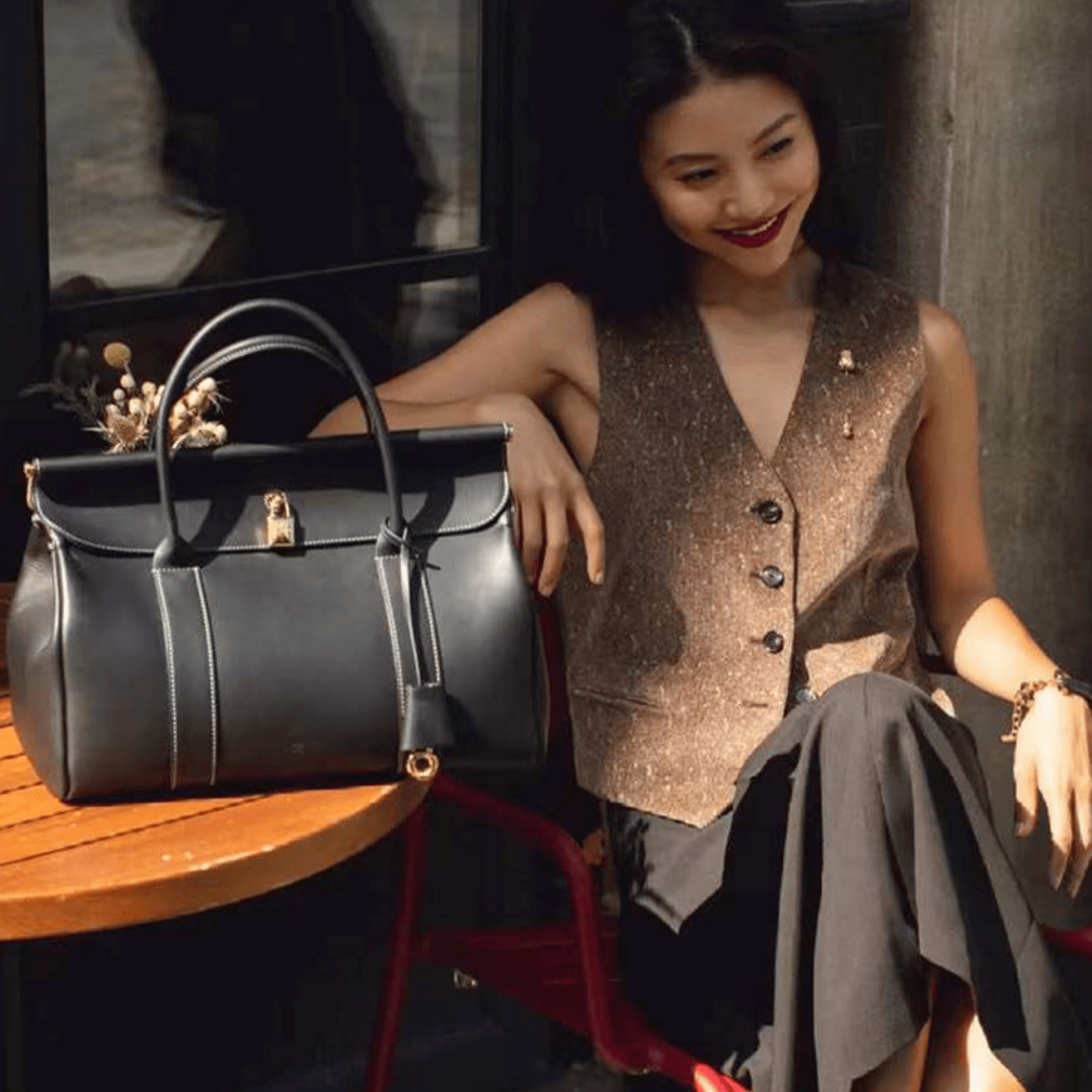 Classic Italien Leather Handbag