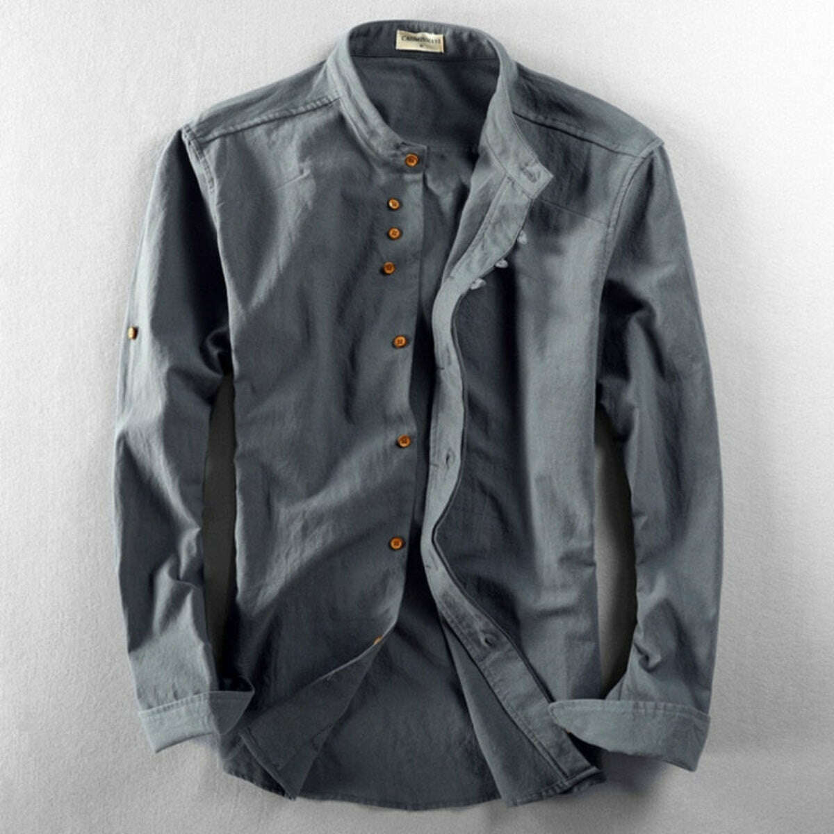 Mens Katana Japan Style Shirt Charcoal