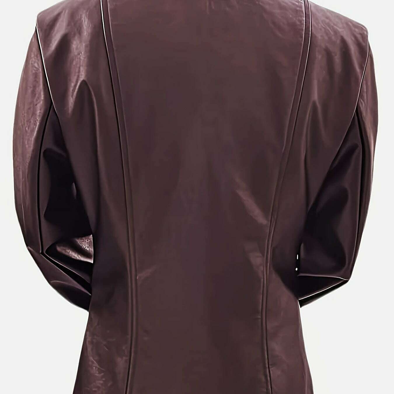 Womens Black Faux Leather Jacket – Glossy Chic All-Season