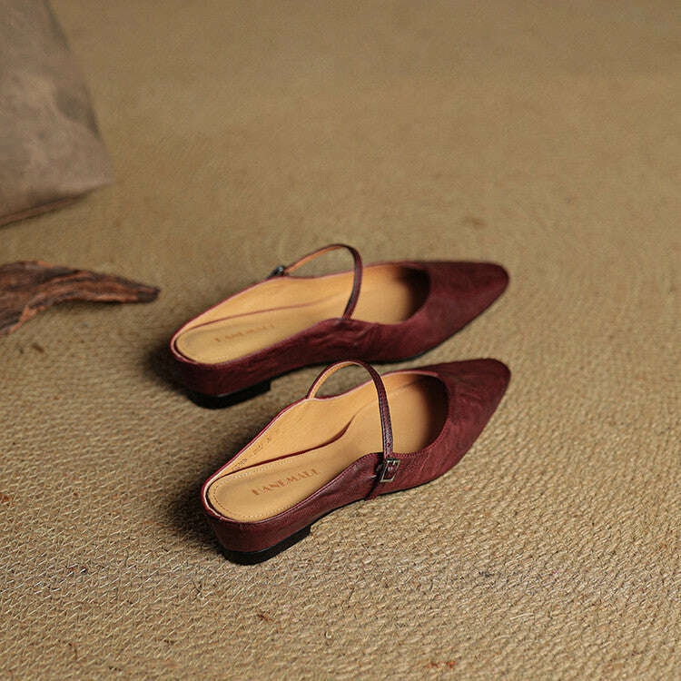 Womens Orella Genuine Leather Mules
