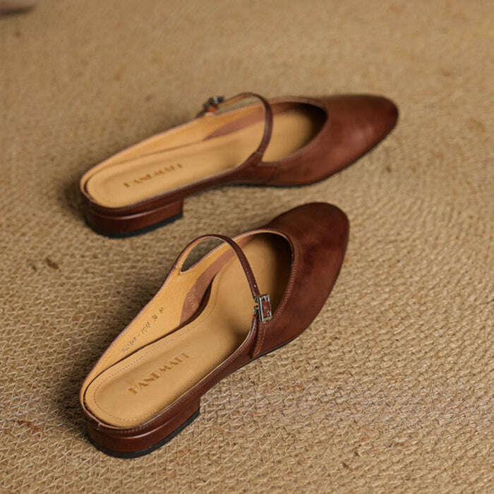 Womens Merisa Genuine Leather Mules