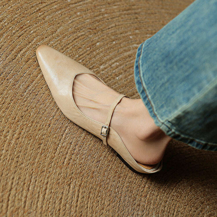Womens Orella Genuine Leather Mules