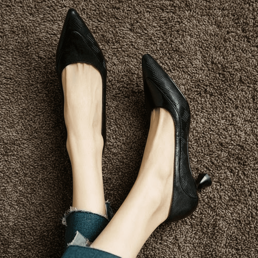 Womens Belle Genuine Leather Heels