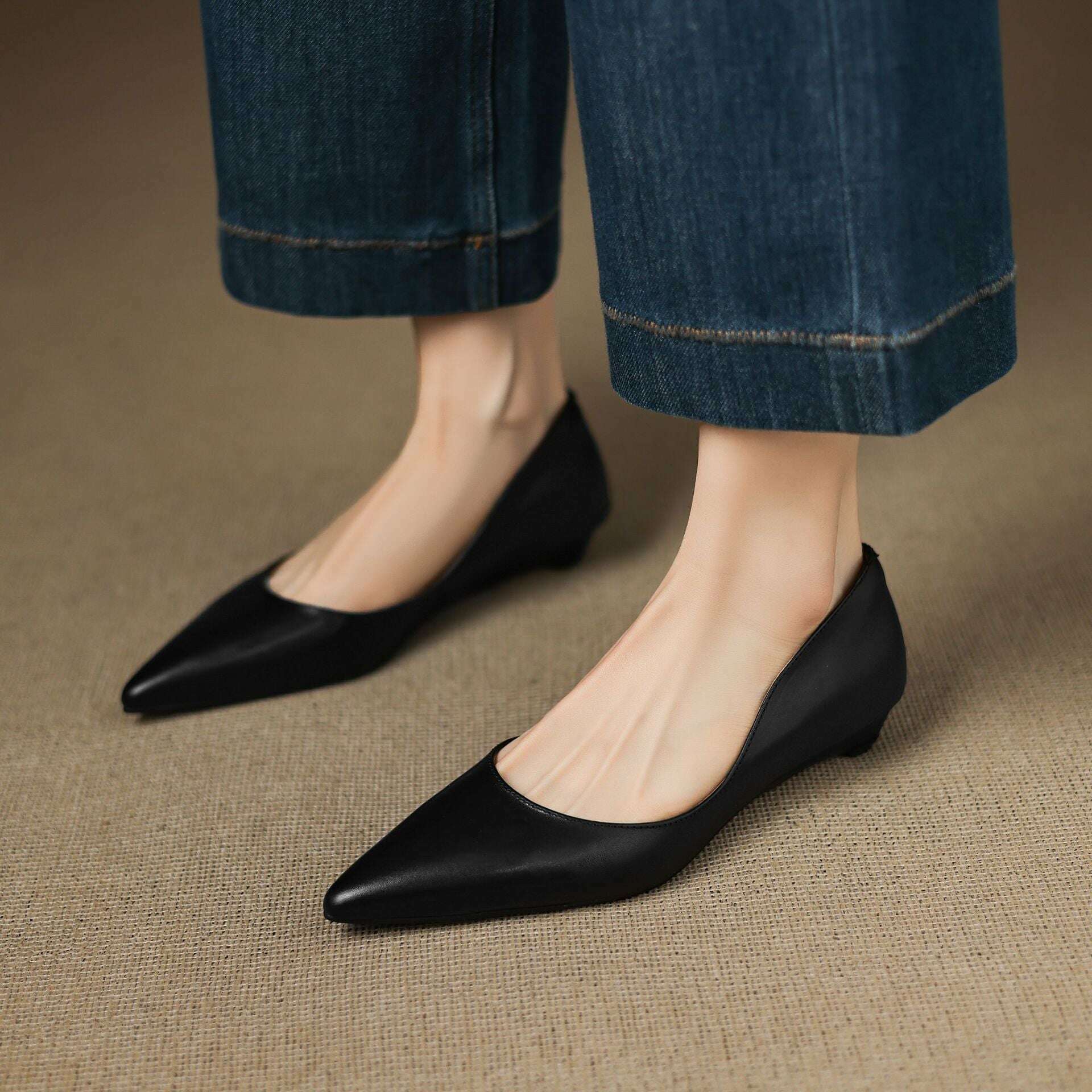 Womens Irella Genuine Leather Flats
