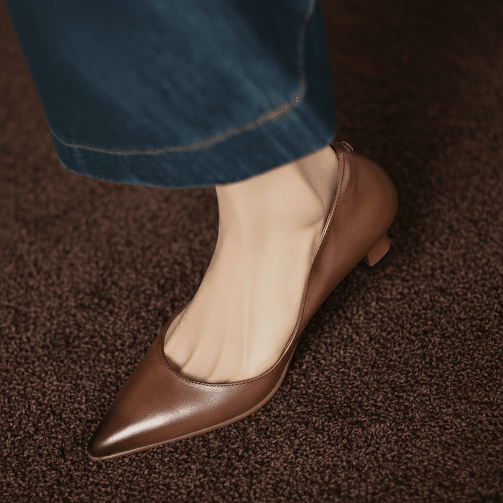 Womens Elyia Genuine Leather Heels