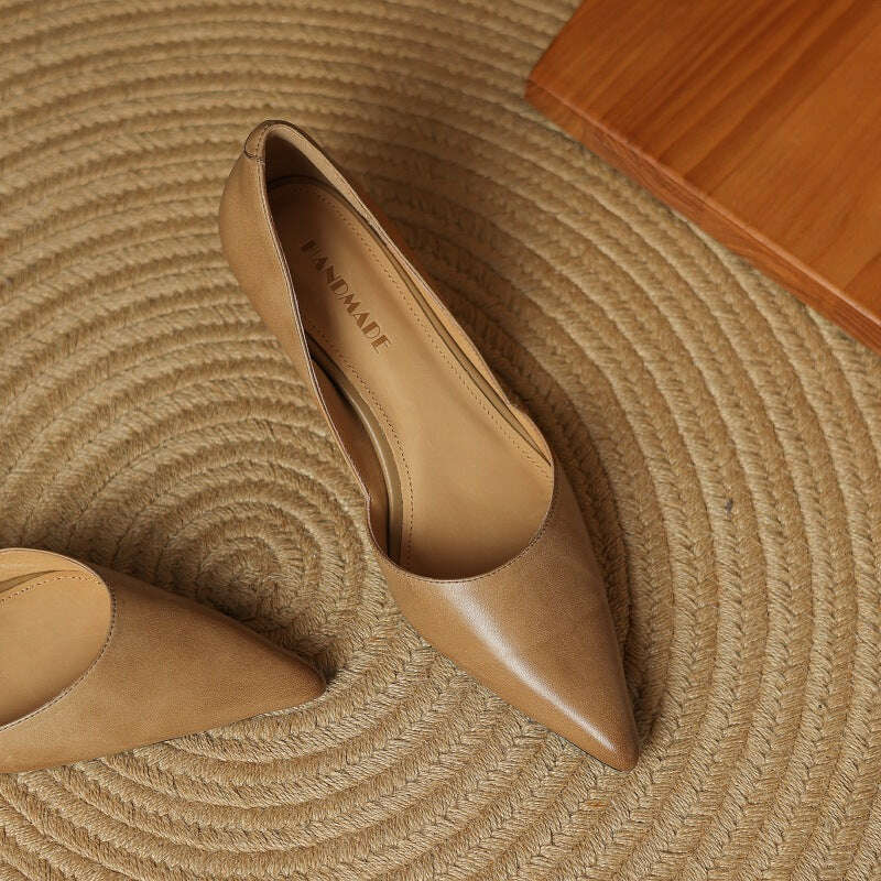 Womens Carlen Genuine Leather Heels