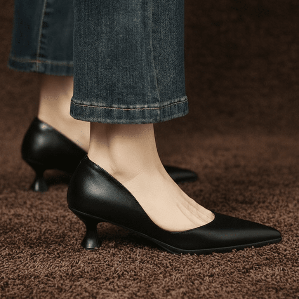 Womens Elyia Genuine Leather Heels