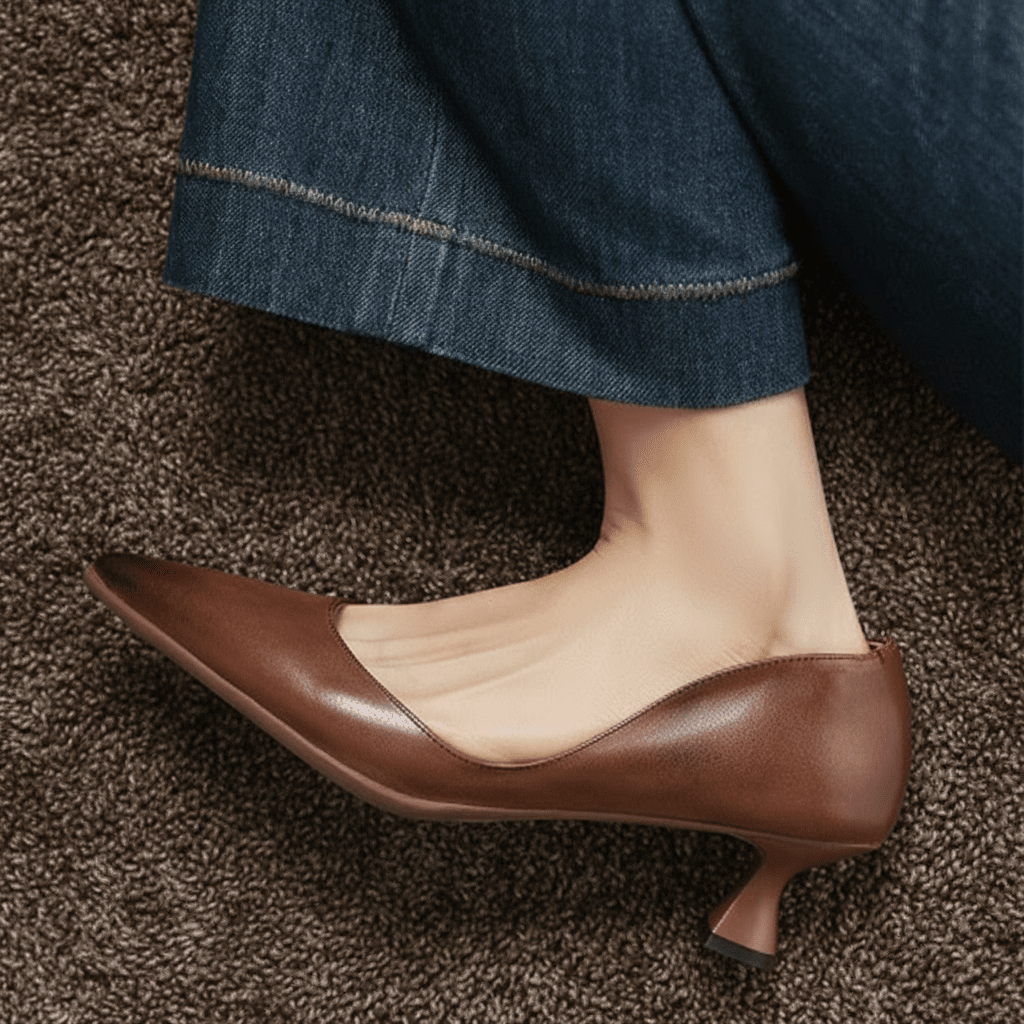 Womens Elyia Genuine Leather Heels