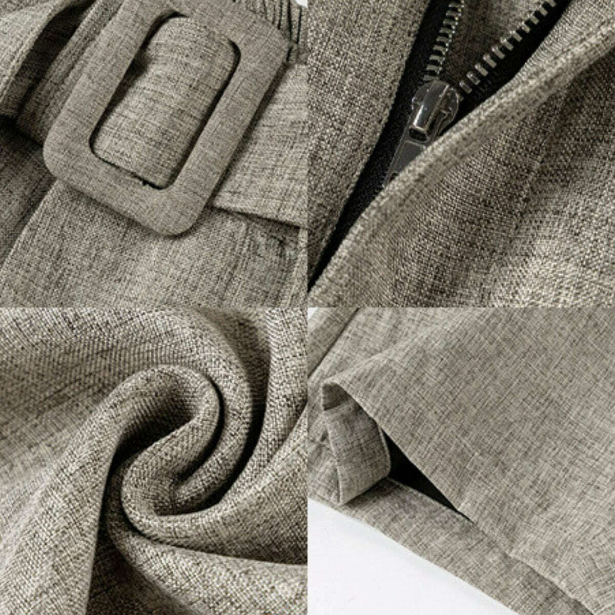 Womens Wool-Blend Wide-Leg Trousers