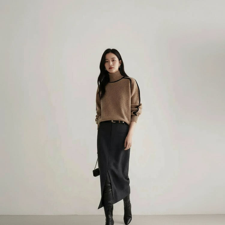 Womens Elano Turtleneck Sweater