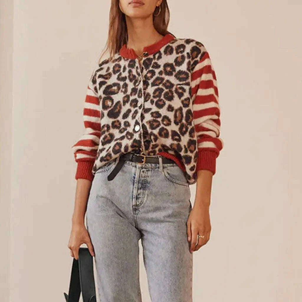 Womens Ferocia Leopard Sweater