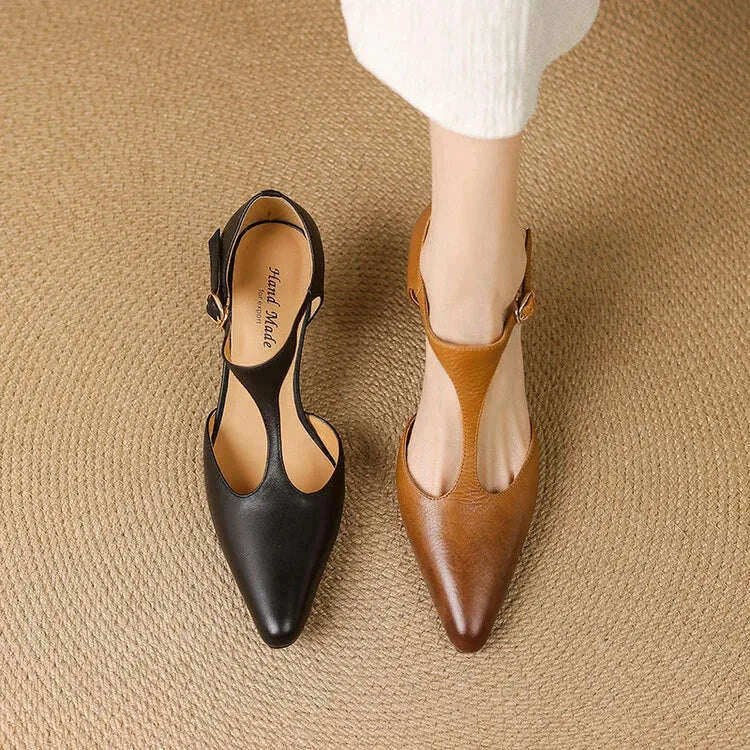 Womens Triana Genuine Leather Heels