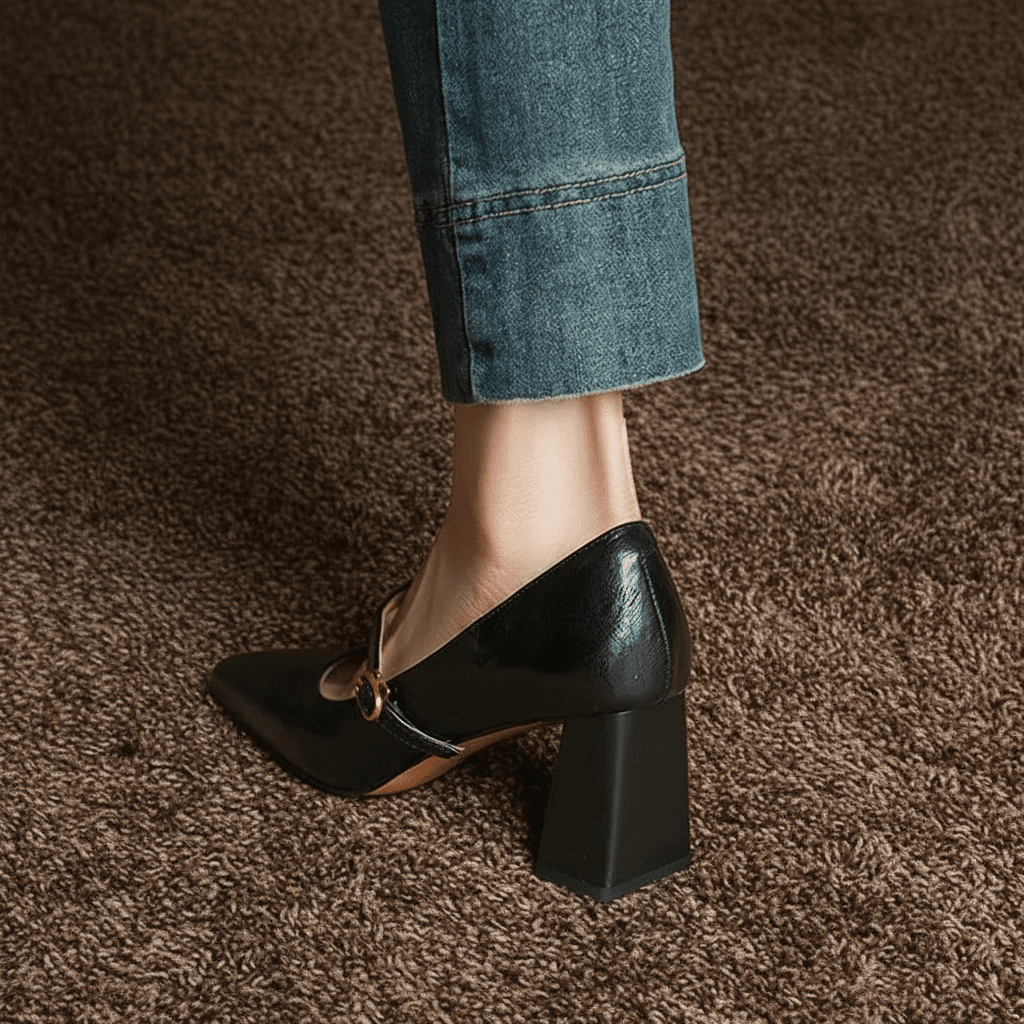 Womens Auria Genuine Leather Heels