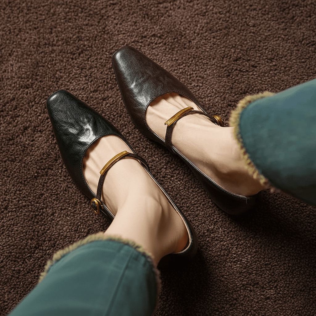 Womens Auria Genuine Leather Heels