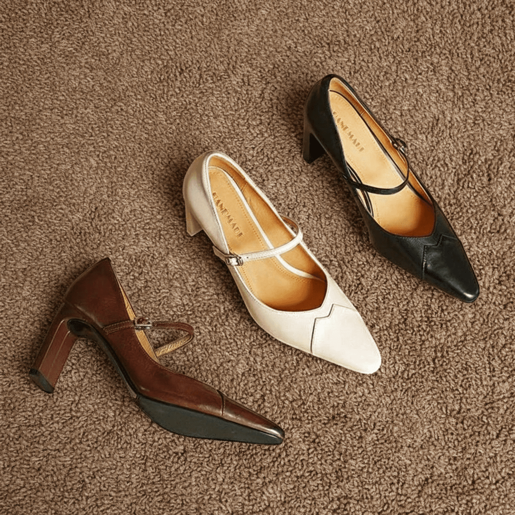 Womens Emily Genuine Leather Heels