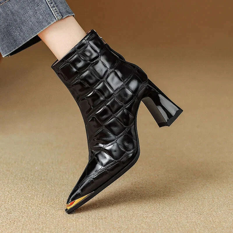 Womens Nysa Genuine Leather Boots