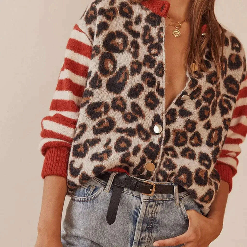 Womens Ferocia Leopard Sweater