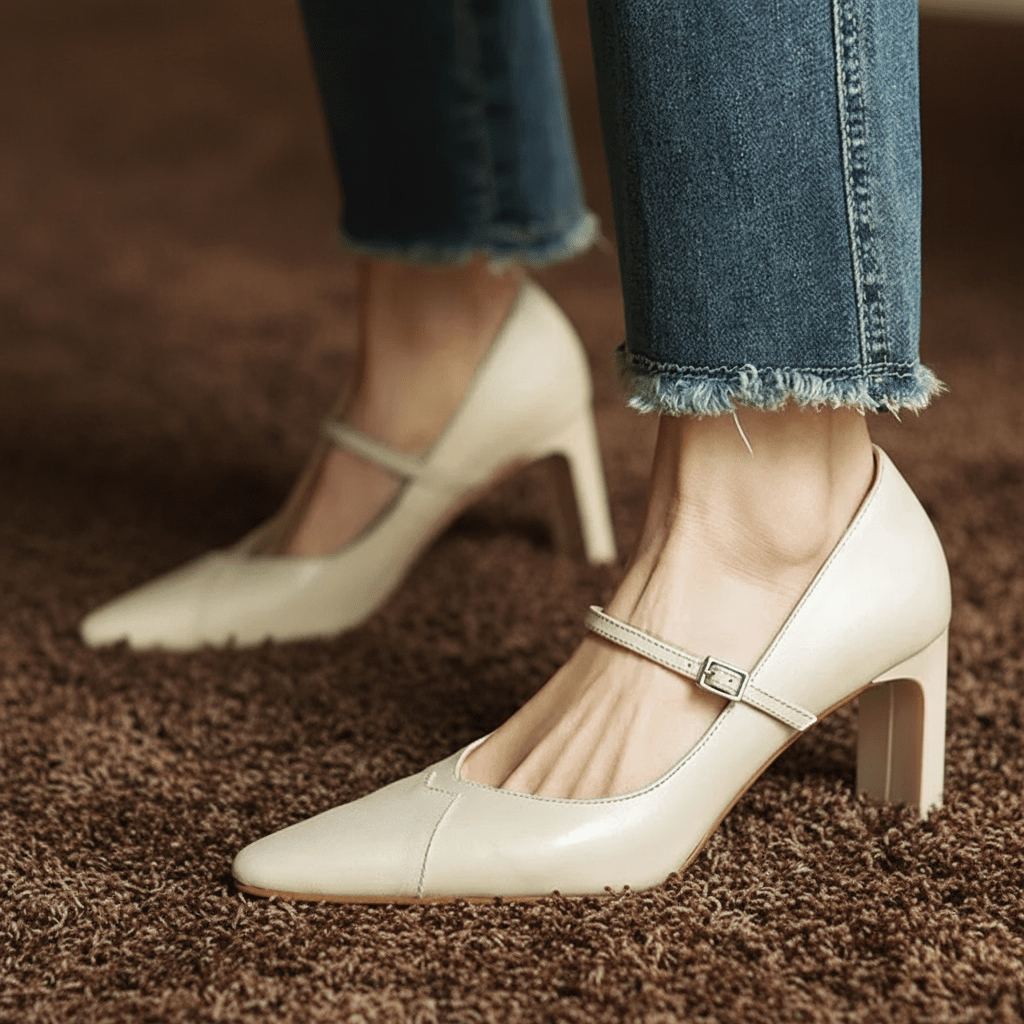 Womens Emily Genuine Leather Heels