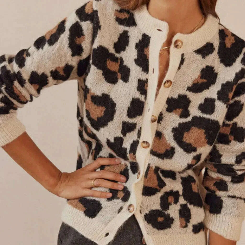 Womens Ferocia Leopard Sweater