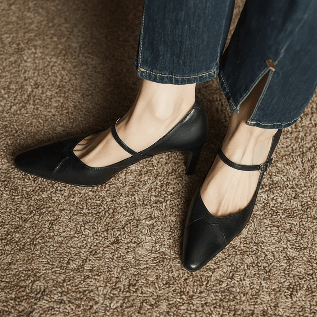 Womens Emily Genuine Leather Heels