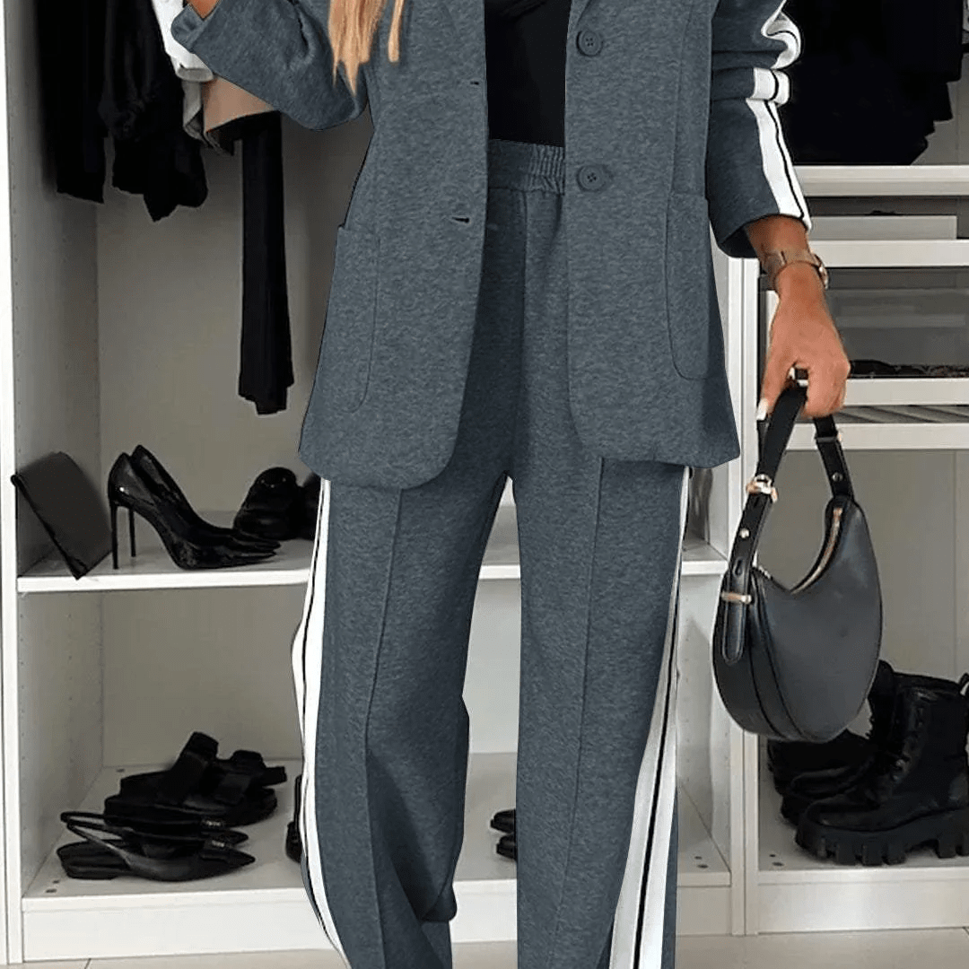 Womens Alice Casual Office Suit Dark Grey