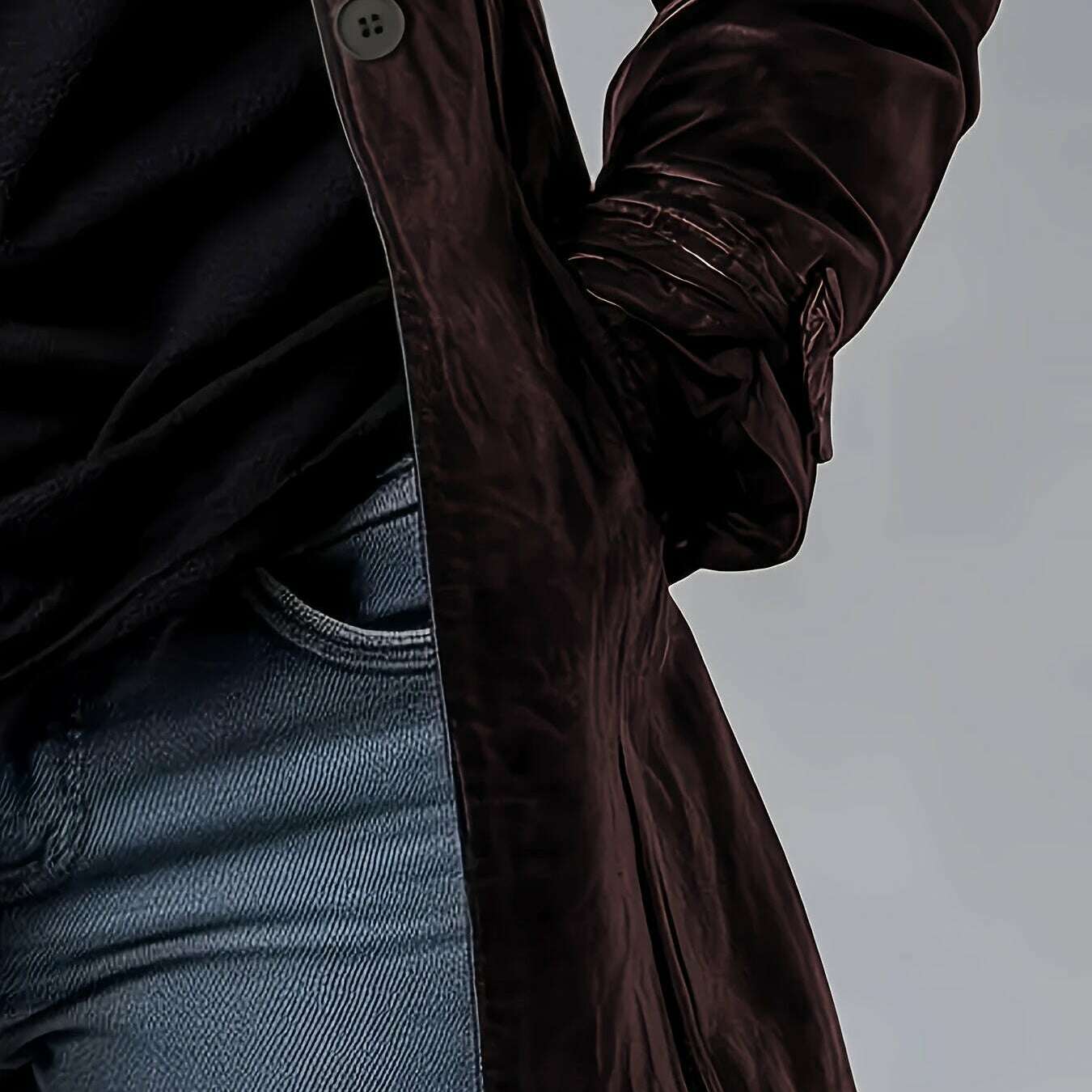 Womens Black Faux Leather Jacket – Glossy Chic All-Season