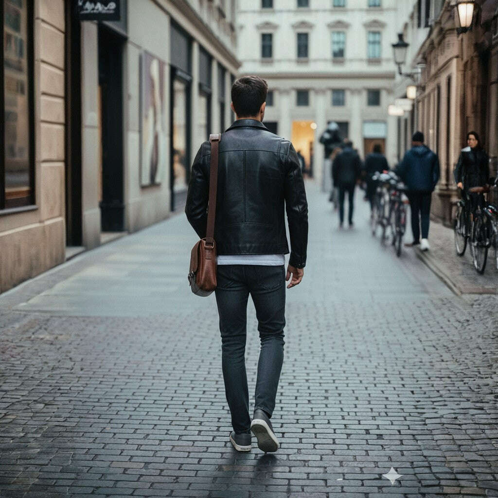 Mens Rufex Genuine Leather Jacket