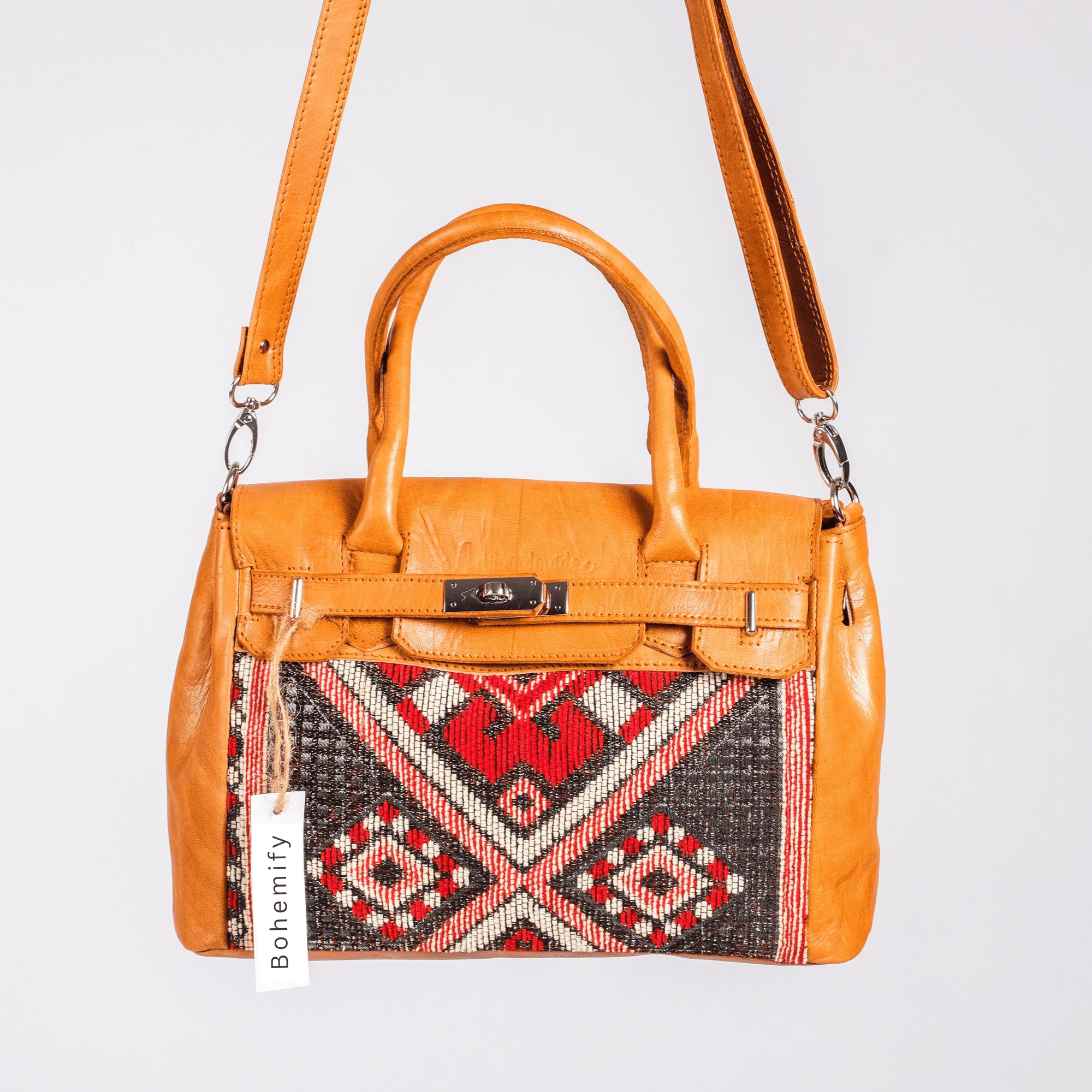 The Berber HS Natural Leather x Kilim Handbag