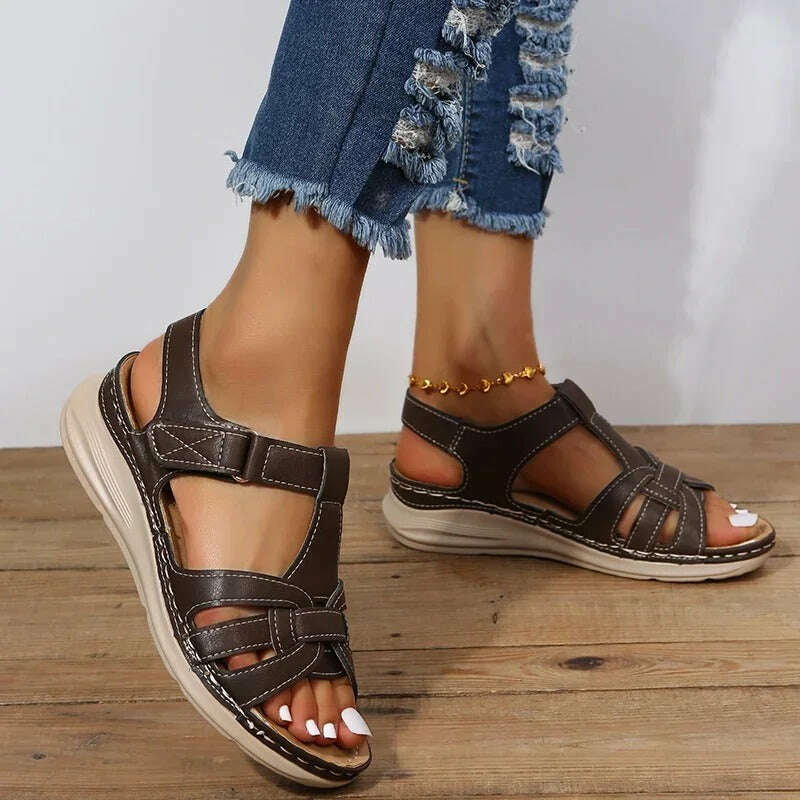 Womens Leather Orthopedic Sandals | Loraine