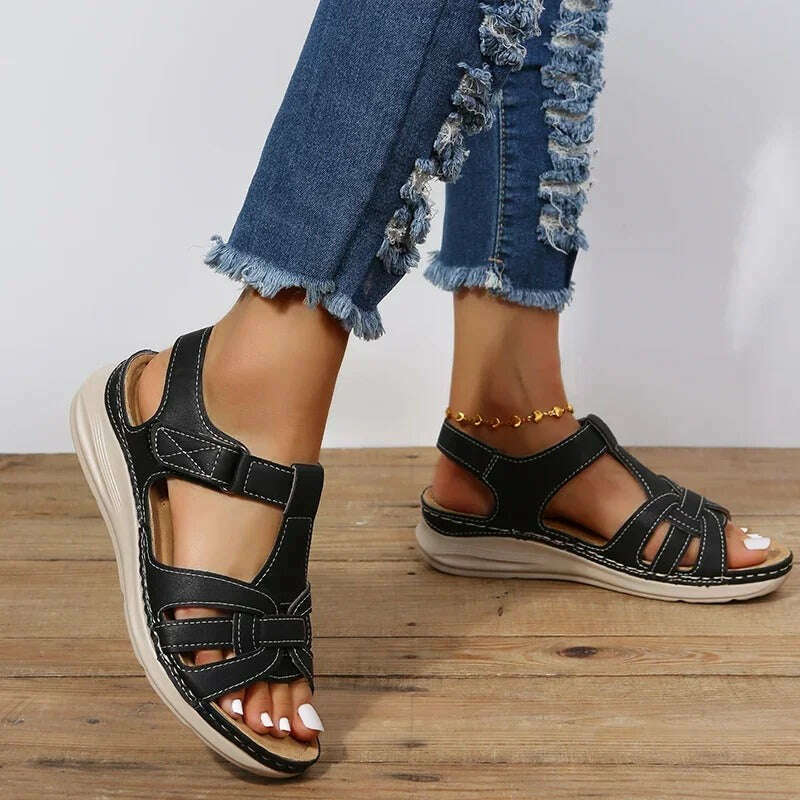Womens Leather Orthopedic Sandals | Loraine