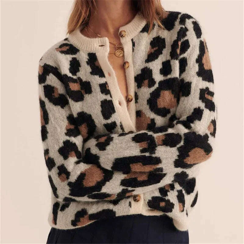 Womens Ferocia Leopard Sweater