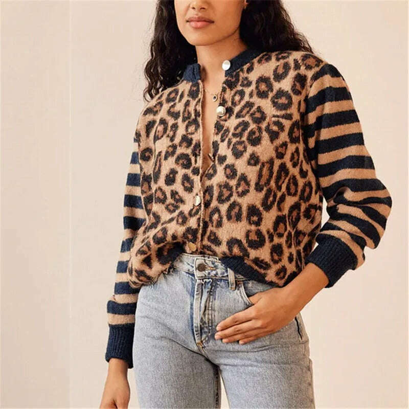 Womens Ferocia Leopard Sweater
