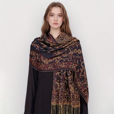 Reversible Paisley Pashmina Scarf – Elegant & All-Season - Lunavitae