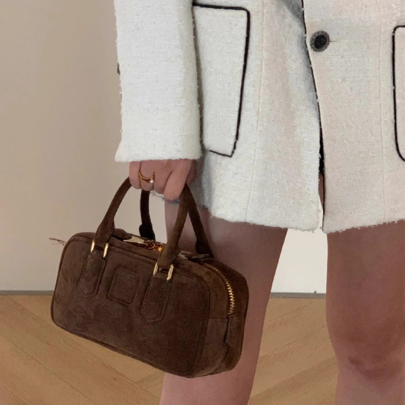 Soft Leather Top Handle Bag