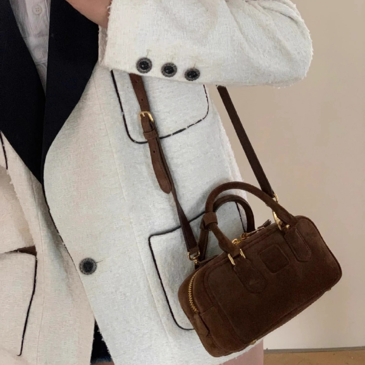 Soft Leather Top Handle Bag