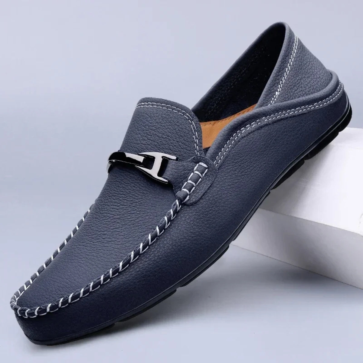 Melver Genuine Leather Loafers - Lunavitae