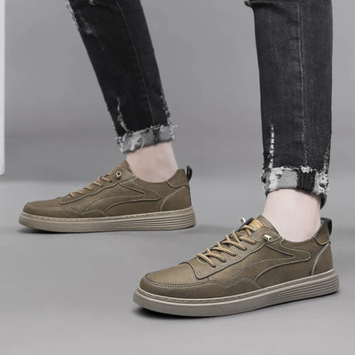 Ozgun Genuine Leather Sneakers - Lunavitae
