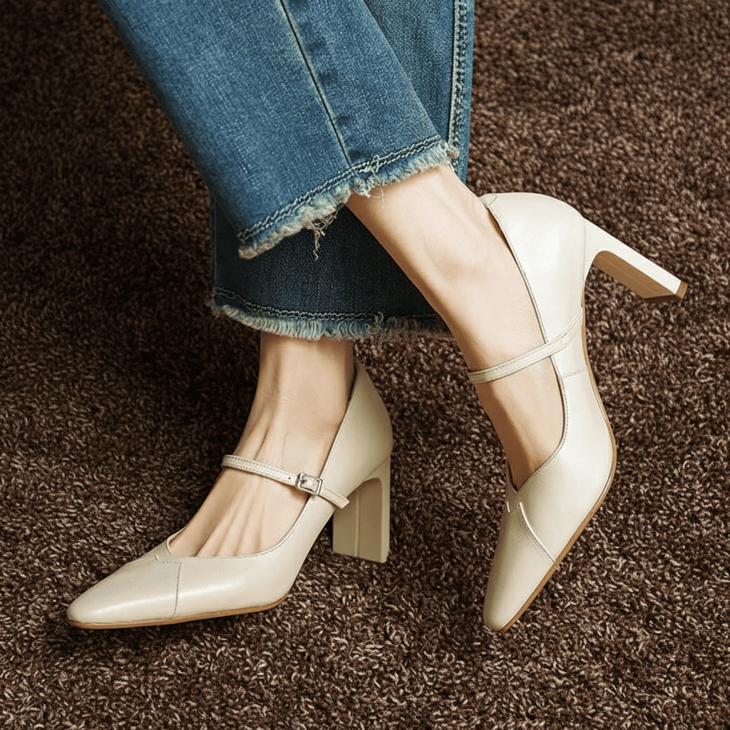 Womens Emily Genuine Leather Heels