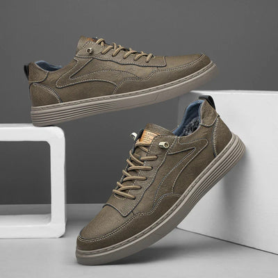 Ozgun Genuine Leather Sneakers - Lunavitae