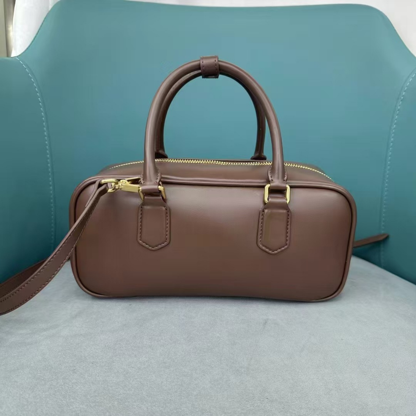 Soft Leather Top Handle Bag