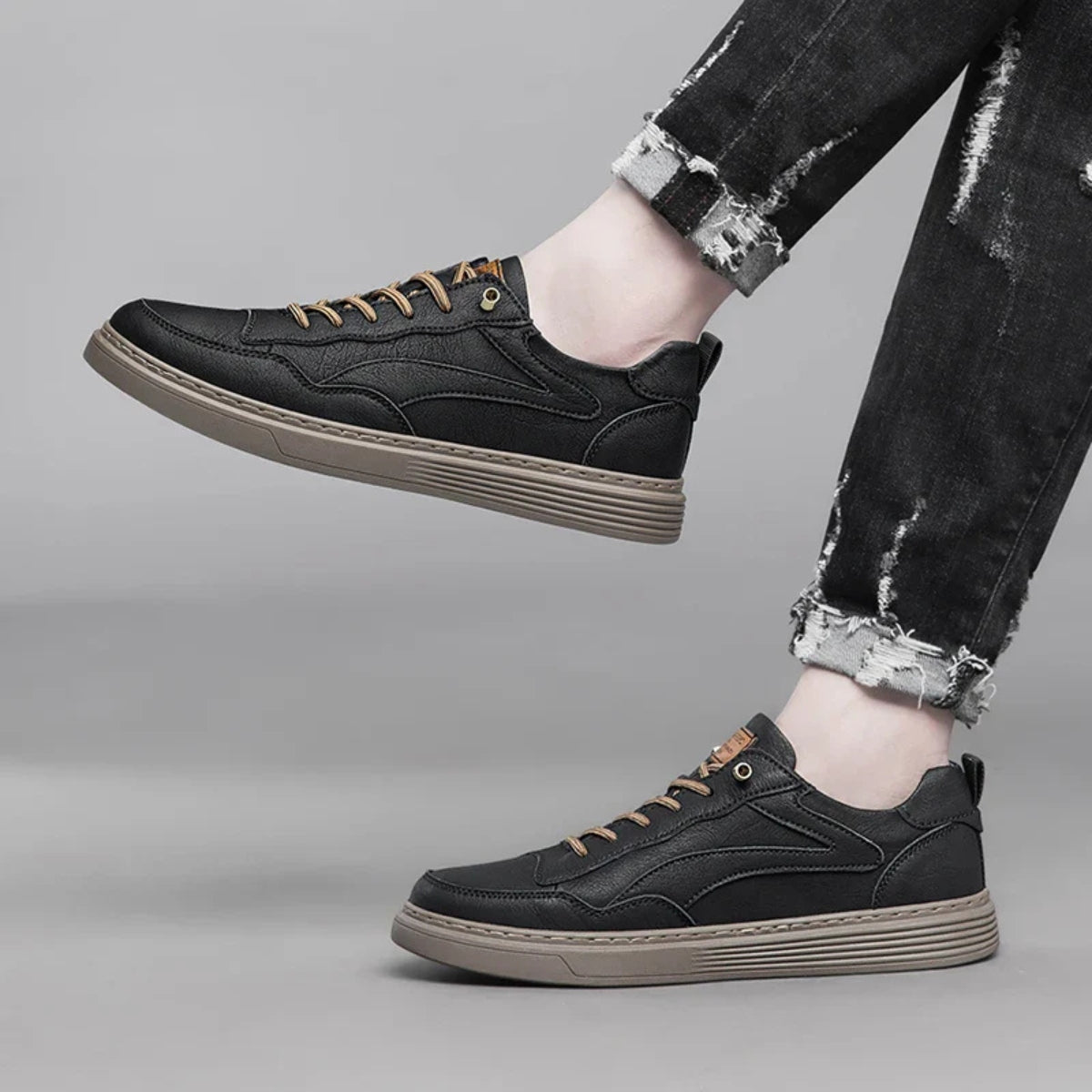 Ozgun Genuine Leather Sneakers - Lunavitae