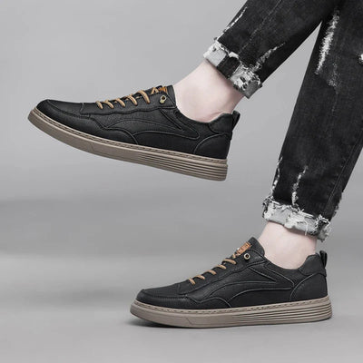 Ozgun Genuine Leather Sneakers - Lunavitae