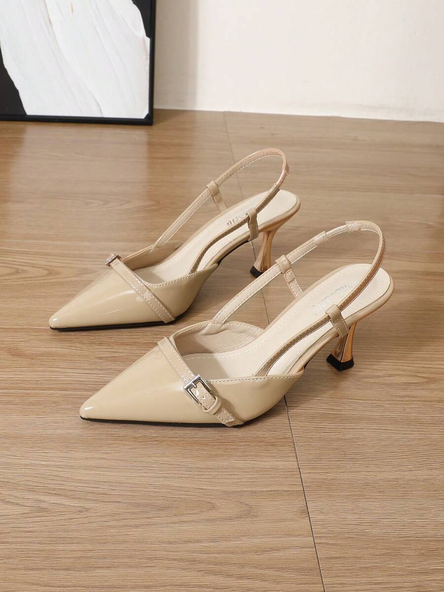Pointed Toe Heels – Bow Detail, Kitten Wedge Sandals - Lunavitae