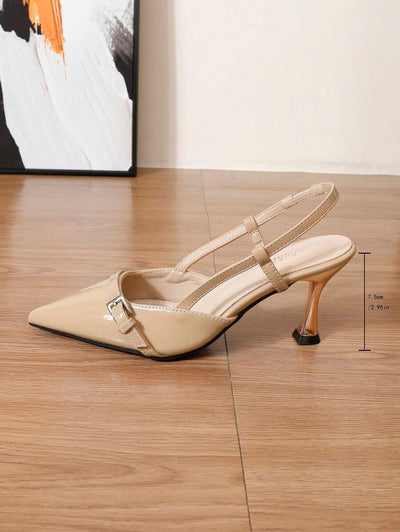 Pointed Toe Heels – Bow Detail, Kitten Wedge Sandals - Lunavitae