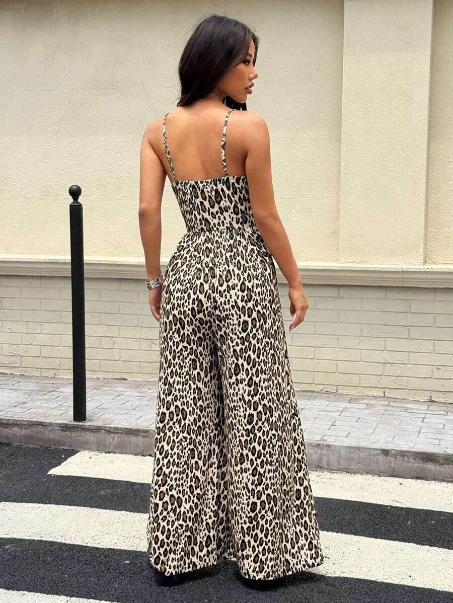 Spaghetti Strap Jumpsuit – Wide Leg, Sexy Fit - Lunavitae