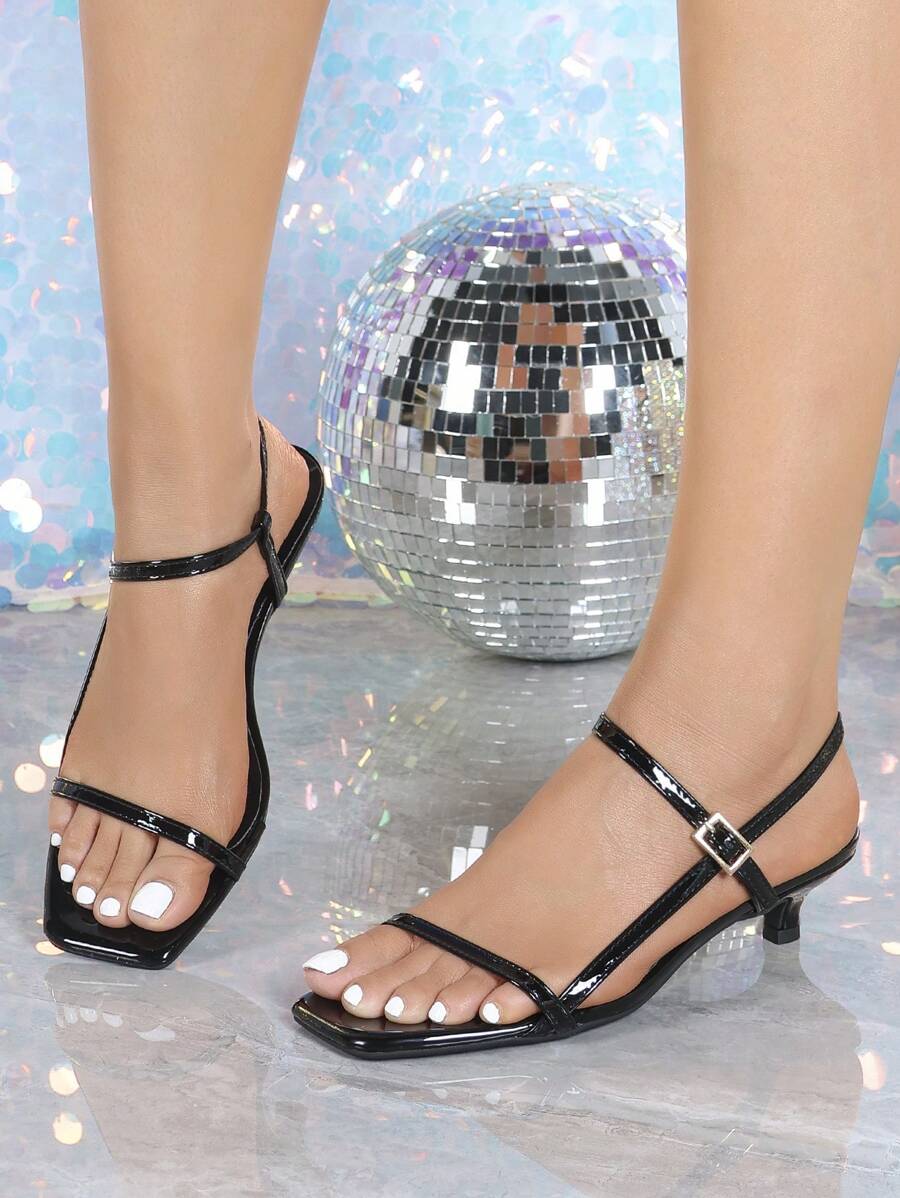 High Heel Sandals – Chunky Heel, Ankle Strap - Lunavitae