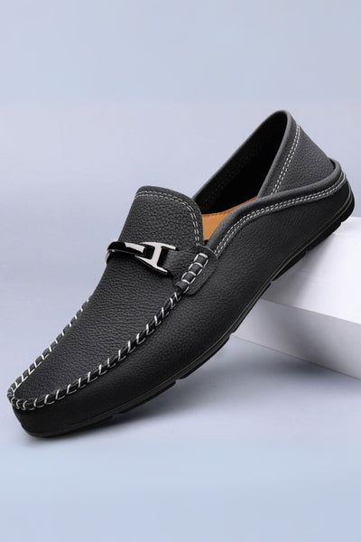 Melver Genuine Leather Loafers - Lunavitae