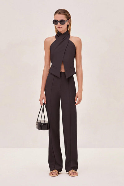 Cross Halter Neck Vest Top - Lunavitae