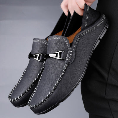 Melver Genuine Leather Loafers - Lunavitae